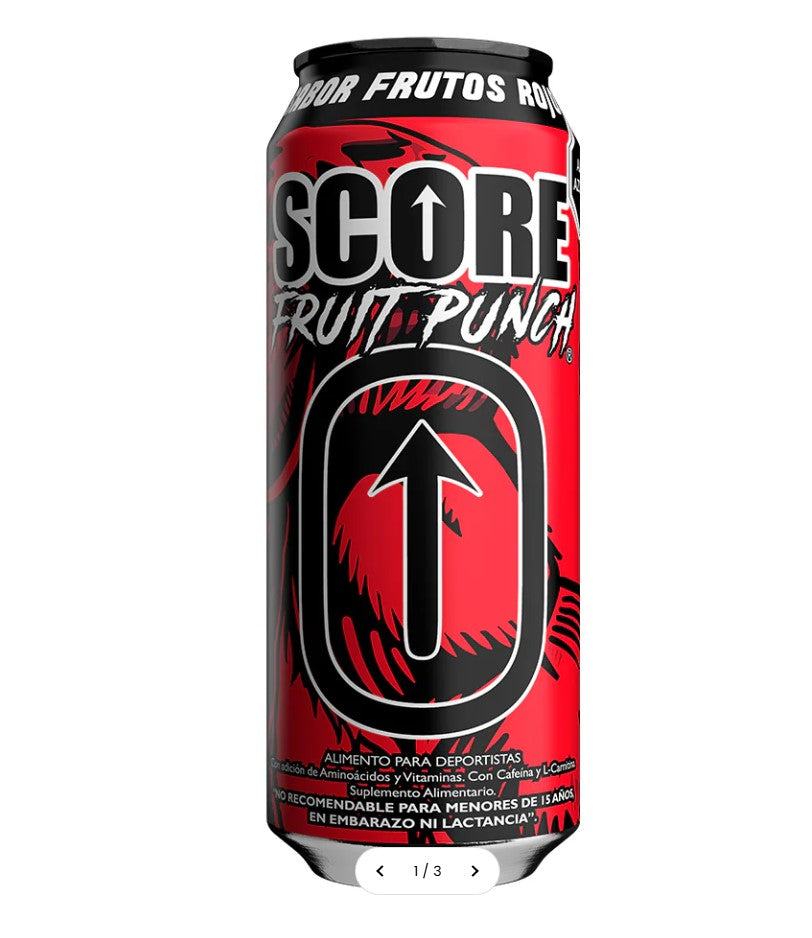 SCORE Fruit punch Energy Drink 473ml – Pack de 24 Latas