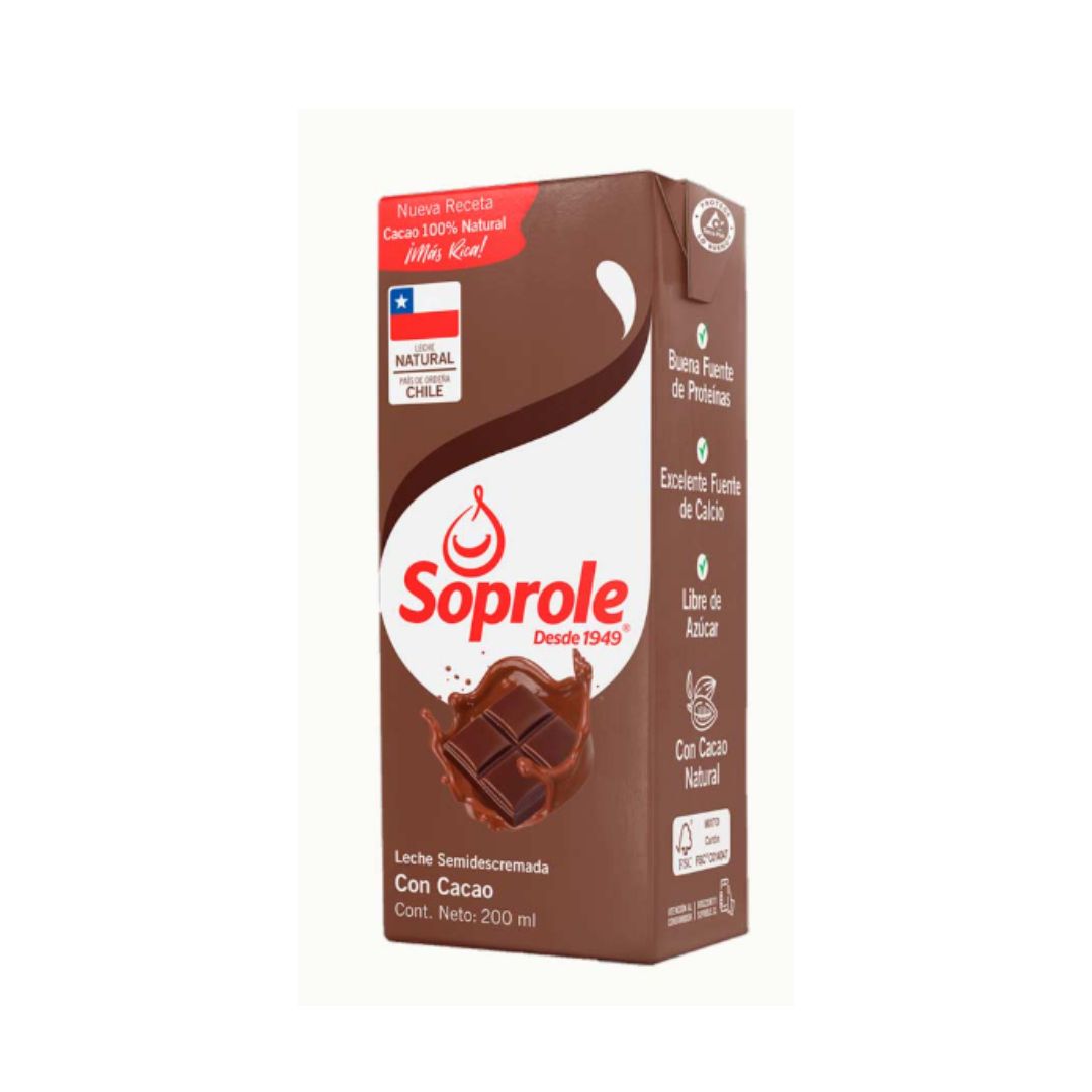 Leche Natural Soprole 200ml