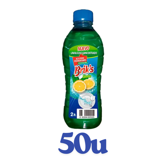 Lavaloza concentrado botella Briks 2L $1.430 c/u