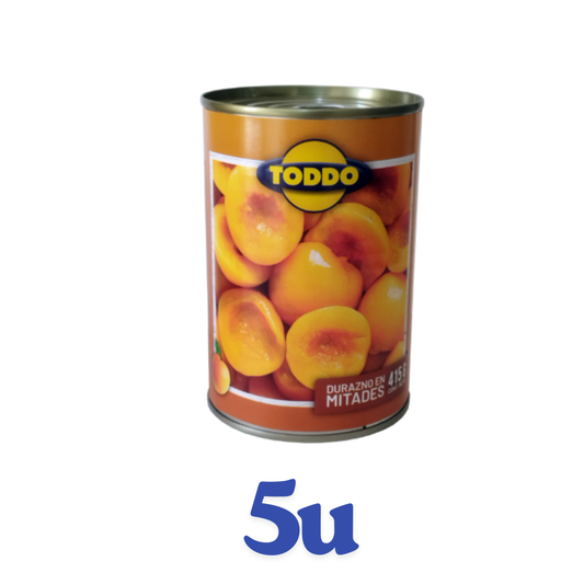 Durazno Mitades Toddo 415 Gr $1.390 c/u