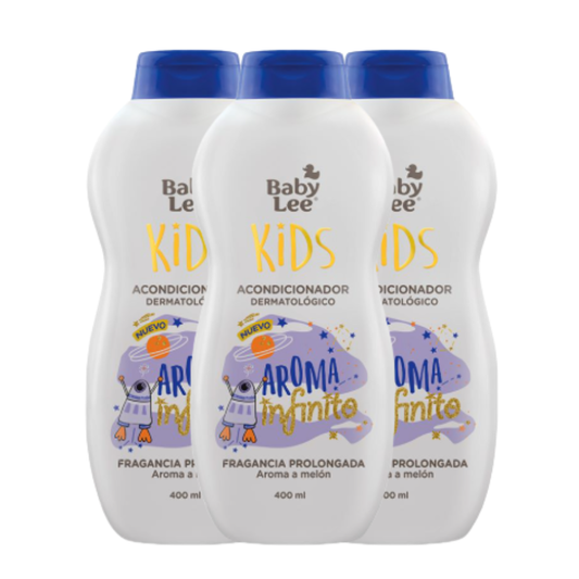Acondicionador Dermatológico Babylee Kids Fragancia Prolongada 400 ml - $1.890 c/u
