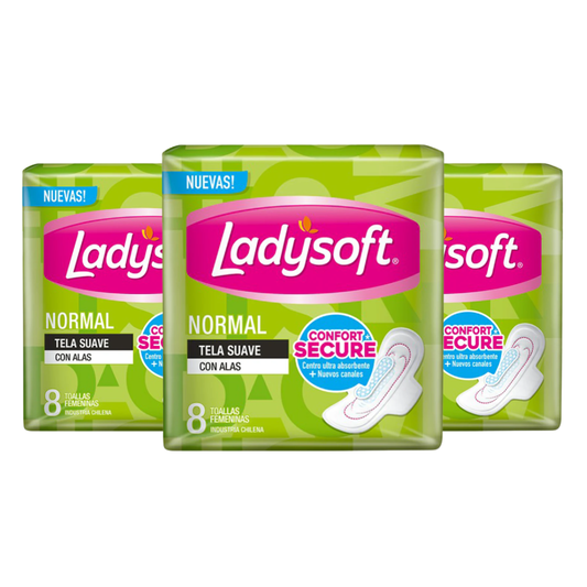 Toalla Femenina Ladysotf Normal 8u - $750 c/u