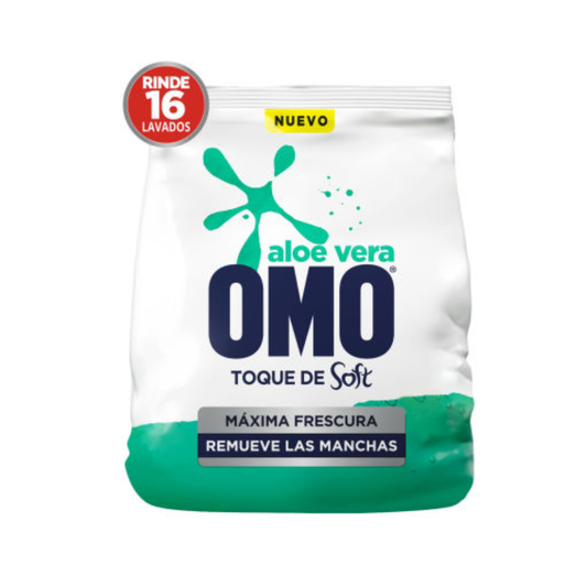 Detergente En Polvo Omo Matic Aloe Vera 400g