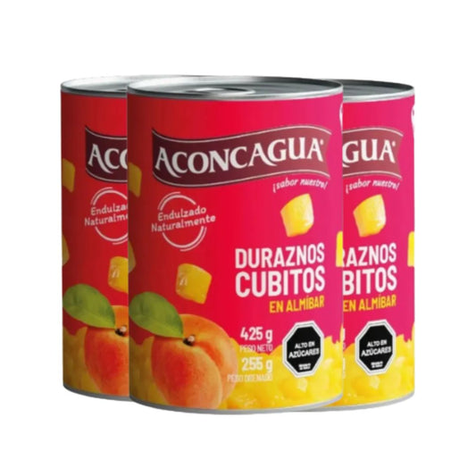 *Duraznos cubitos Aconcagua 425g | Desde $1.310 c/u*