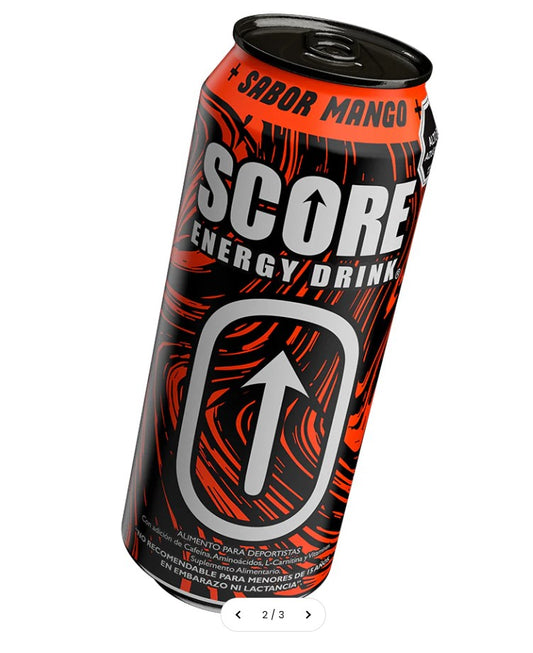 SCORE Mango Energy Drink 473ml | Pack 24 Latas