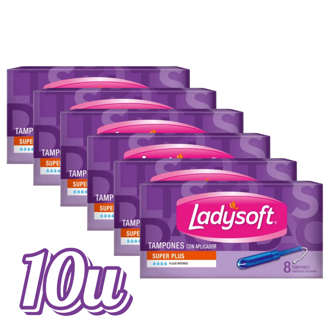 Tampones Ladysoft con aplicador 8u - $2.490 c/u