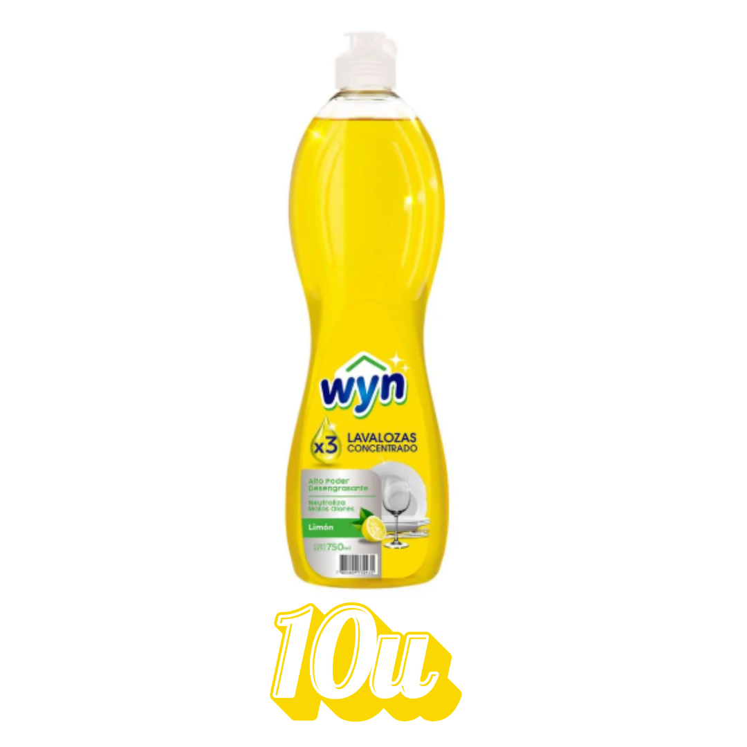Lavaloza concentrado Limón WYN 750 ml - $1.490 c/u