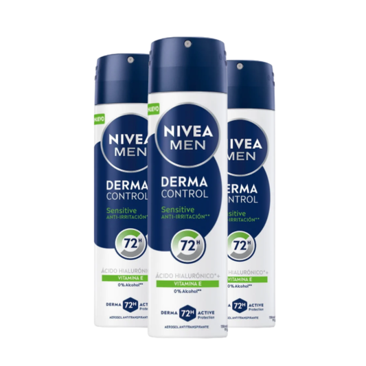 Desodorante Spray Nivea Men Derma Control Sensitive $1.825 c/u