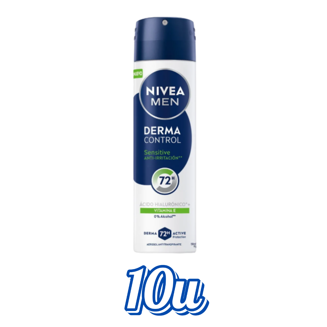 Desodorante Spray Nivea Men Derma Control Sensitive $1.825 c/u