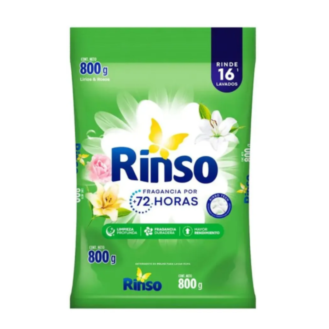Detergente Polvo Rinso 800g - $1.590 c/u