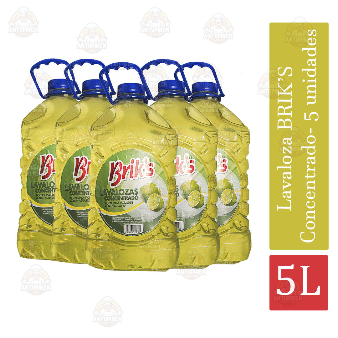 Lavaloza Brik’s Amarillo 5 L (5 unidades)