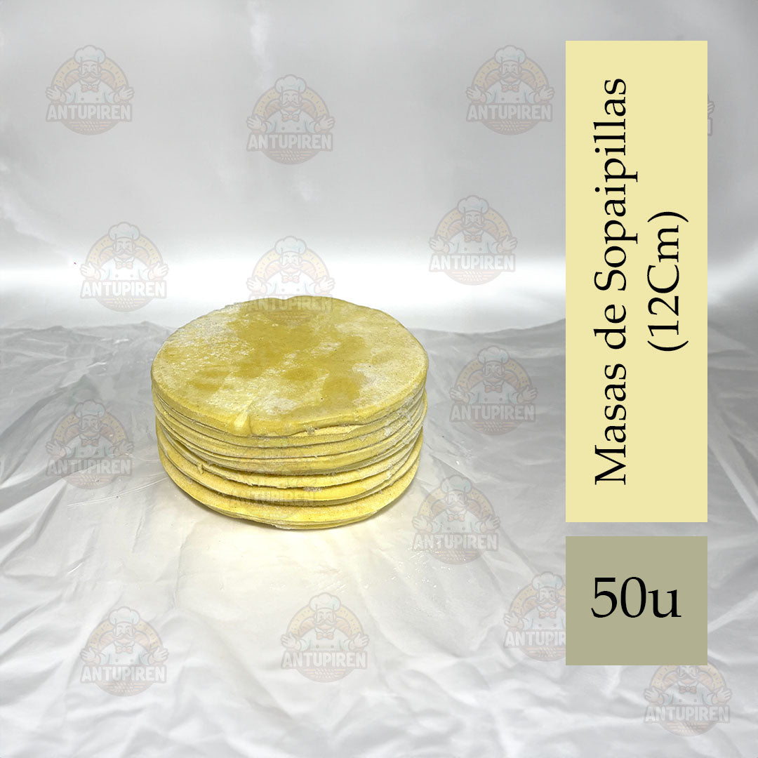 Masas de Sopaipillas 12 cm – 50 Unidades