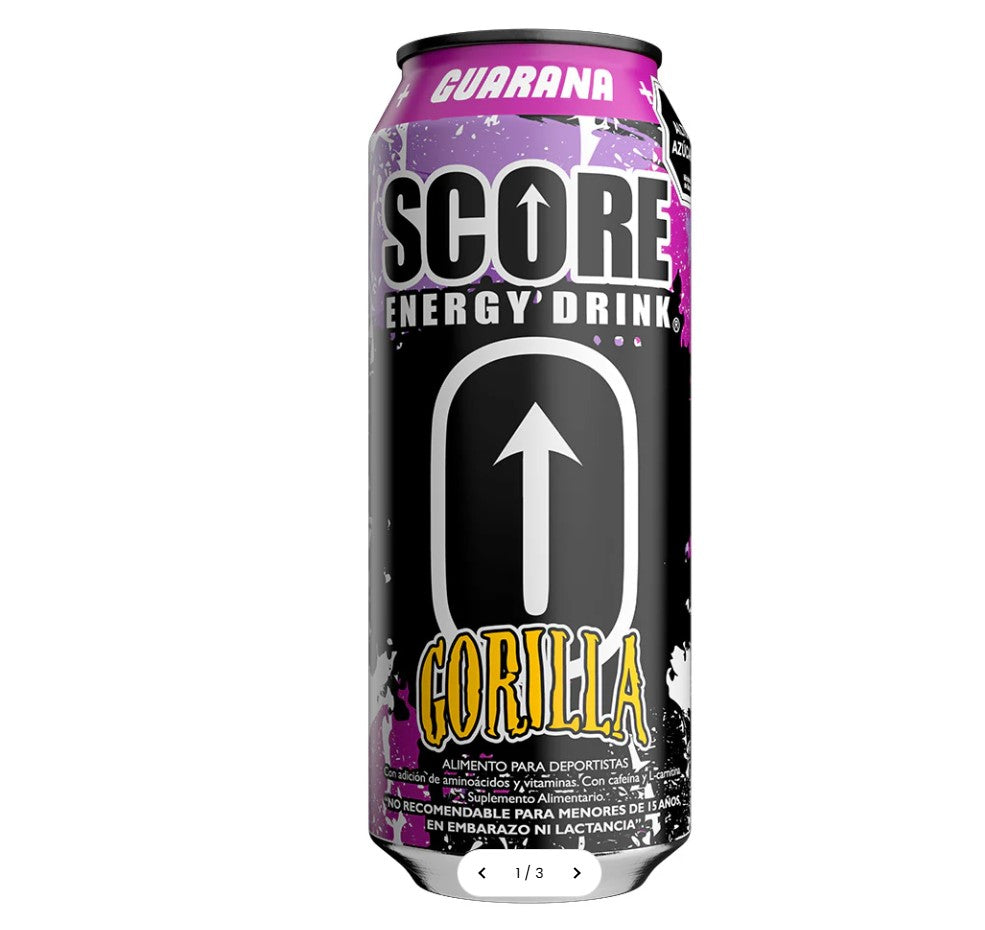 SCORE Gorilla Energy Drink 473ml | Pack 24 Latas
