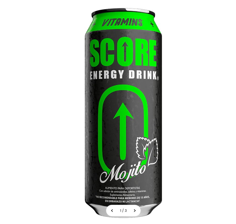 SCORE Mojito Energy Drink 473ml – Pack de 24 Latas