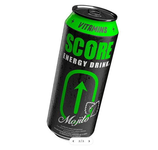 SCORE Mojito Energy Drink 473ml – Pack de 24 Latas