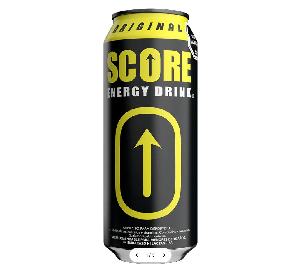 SCORE Energy Drink Original 473ml | Pack 24 Latas