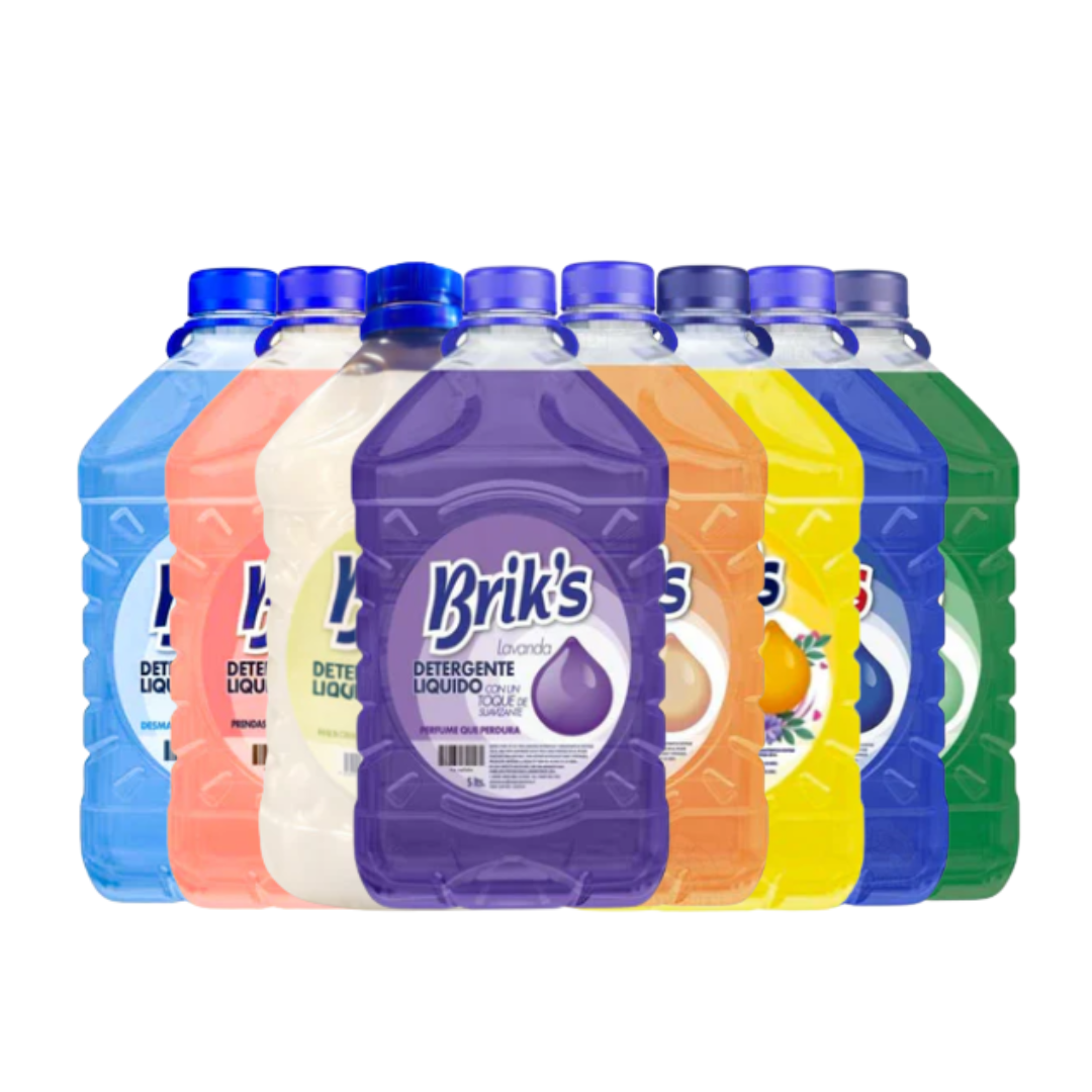 Detergente Líquido Brik's 5L Bidón | Desde $3.290 c/u | Todos los Aromas