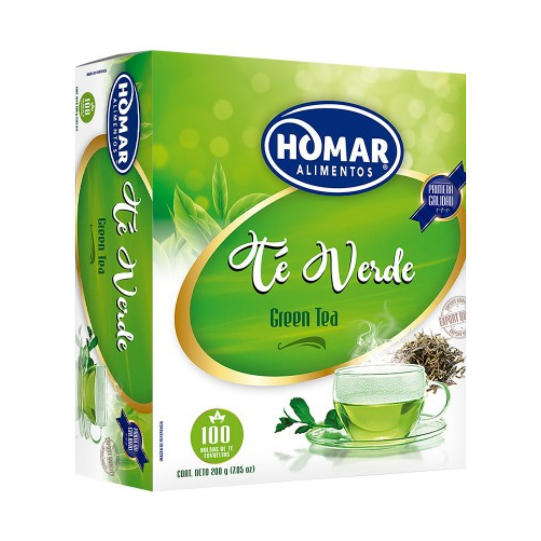 Té Verde Homar 100 Bolsitas