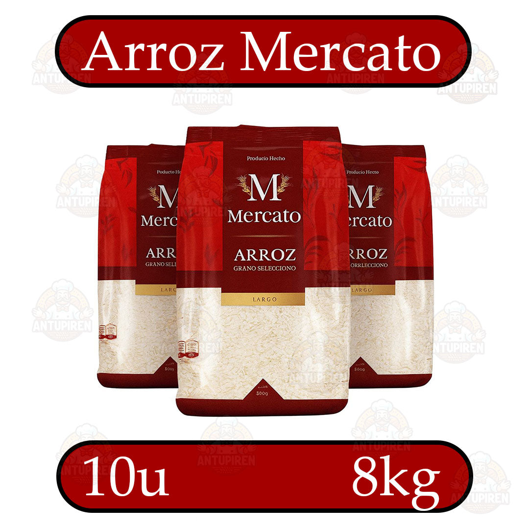 Arroz Mercato 800gr c/u Grado 2 - pack 10u - $950c/u