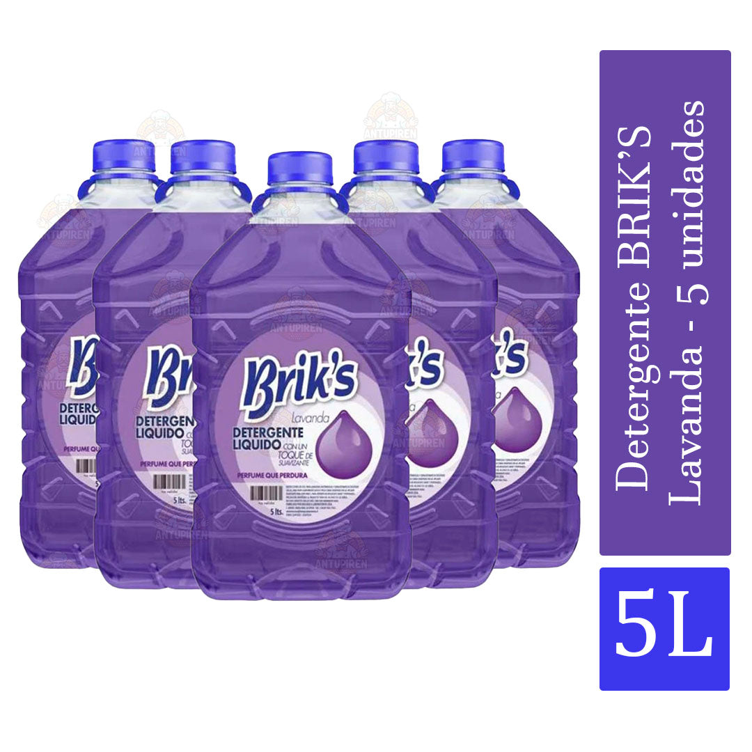 Detergentes Brik’s Lavanda 5 L (5 unidades)