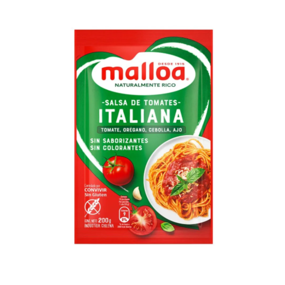 Salsa de Tomate Malloa Italiana 200g