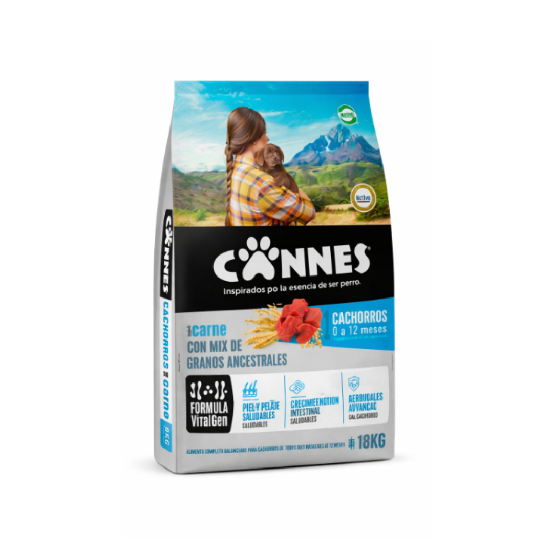 Alimento perro Cannes carne/cereal 18kg