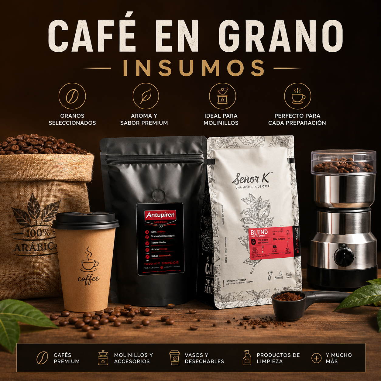 Cafe en grano - insumos