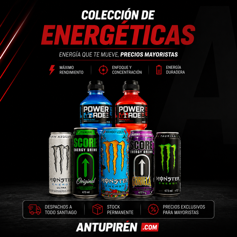 Colección de bebidas energéticas