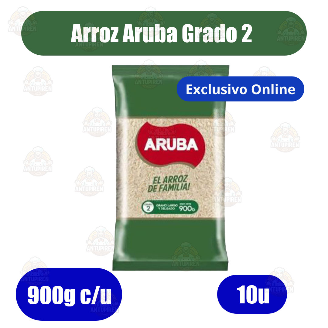 Arroz Aruba 900gc/u Grado 2 - pack 10u  - $1500c/u