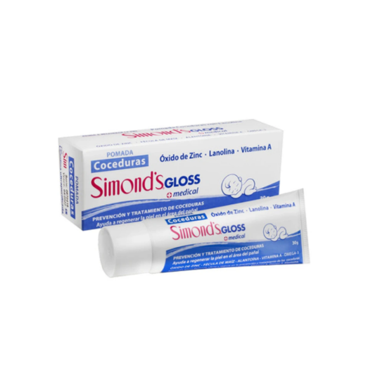 Pomada Coceduras Simonds Gloss Medical 30gr - $1.390 c/u