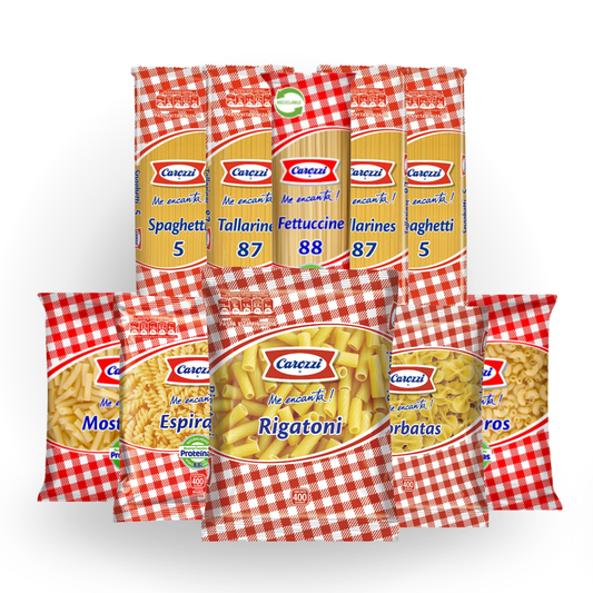Pack 10 unidades Mix Pastas 400g Carozzi - $990 c/u