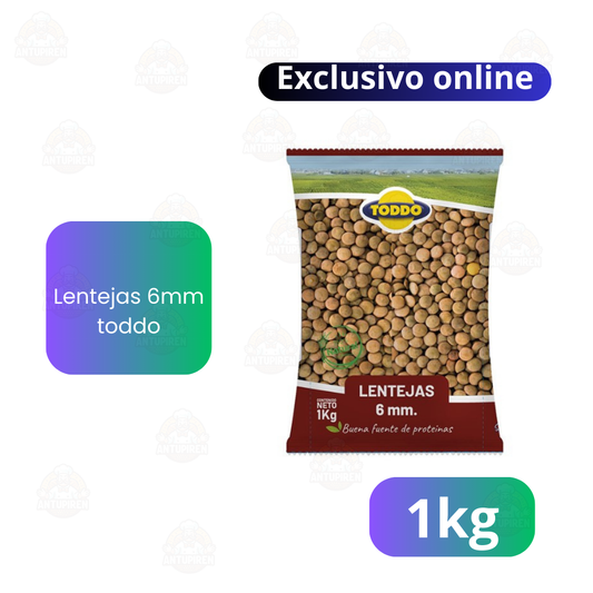 Lentejas 6 Mm Toddo 1kg