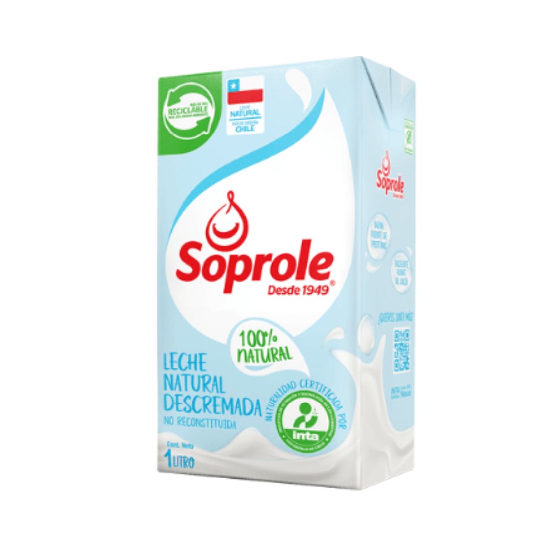 *Leche Soprole 1L Entera/Chocolate/Frutilla/Descremada | Desde $1.190 *