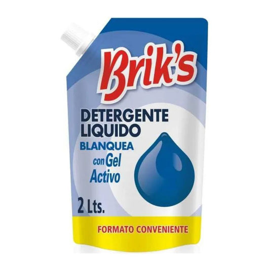 Detergente Líquido Briks Azul 2L DoyPack