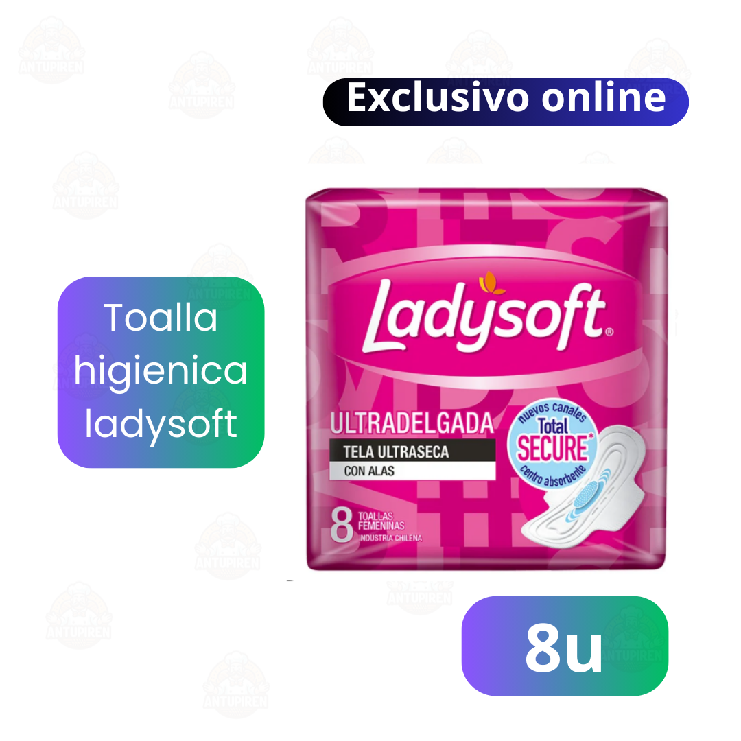 Toalla Higiénica Día Ultradelgada Tela Malla 8 Unidades