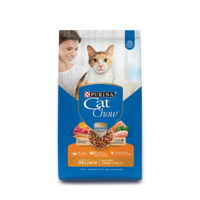 Cat Chow Delimix Alimento para Gato 19.5kg Salmon-Carne-Pollo