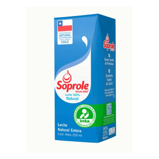 Leche Natural Soprole 200ml