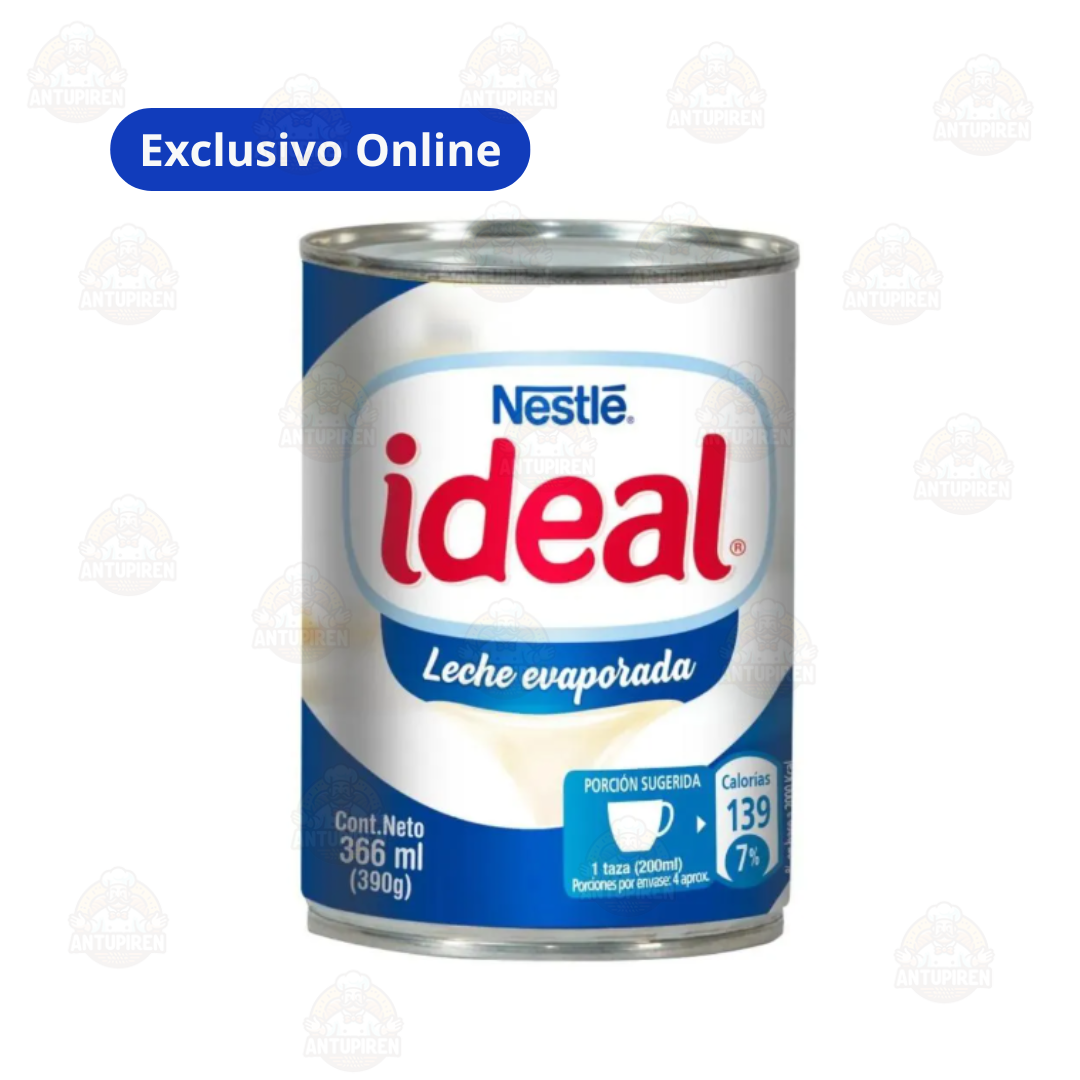 Leche evaporada ideal 390 g