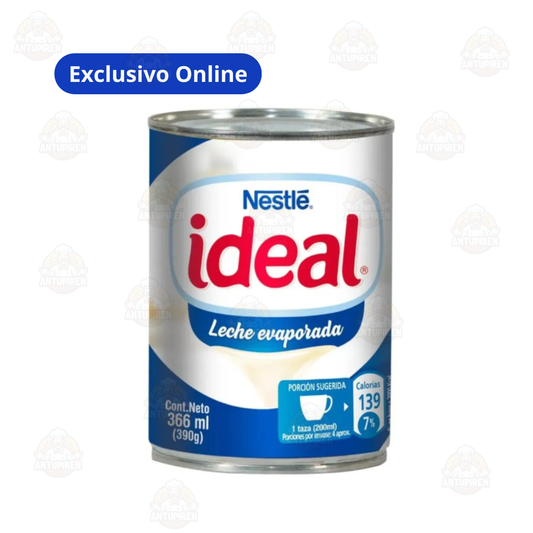 Leche evaporada ideal 390 g