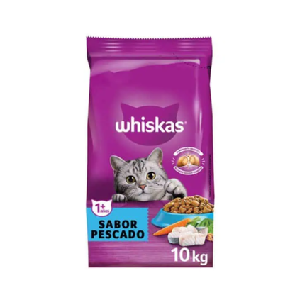 Whiskas Adulto 10kg Alimento para Gato Pollo/Carne/Pescado