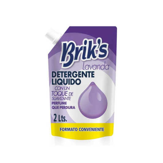 Detergente líquido briks 2L doypack $1.400 c/u