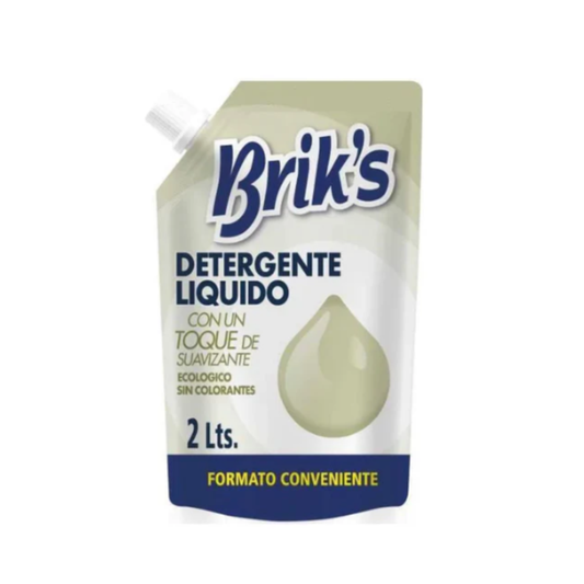 Detergente líquido briks 2L doypack $1.400 c/u
