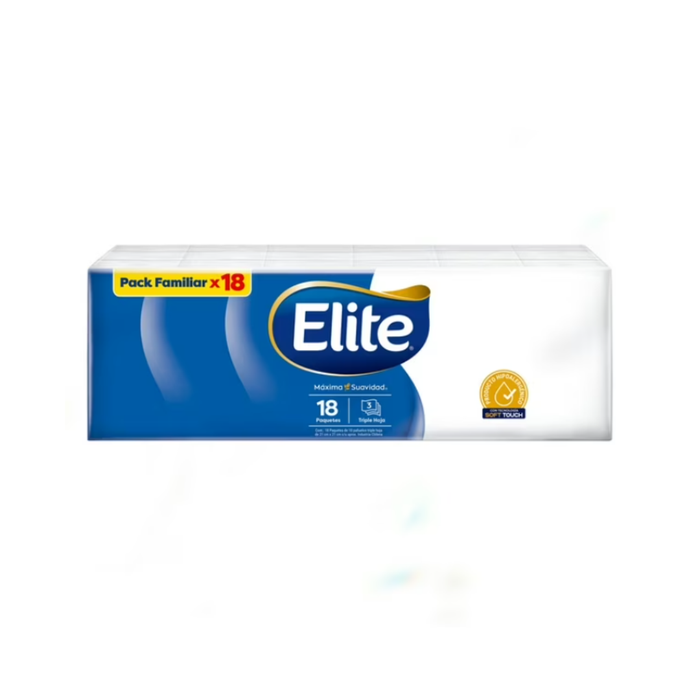 Pack 18 Unidades - Pañuelos Elite - Triple Hoja - $170c/u