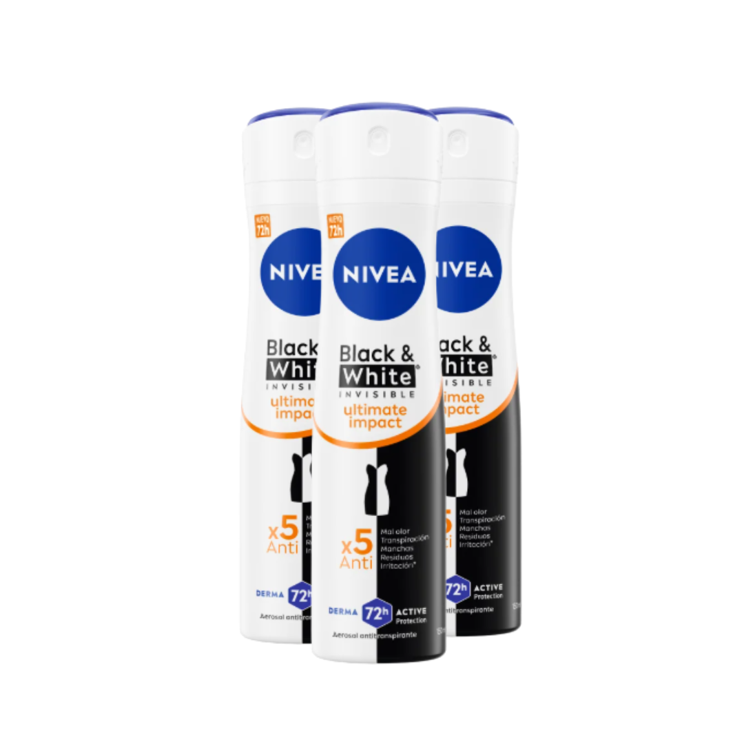 Desodorante Spray Nivea B&W 150 ml $1.790 c/u