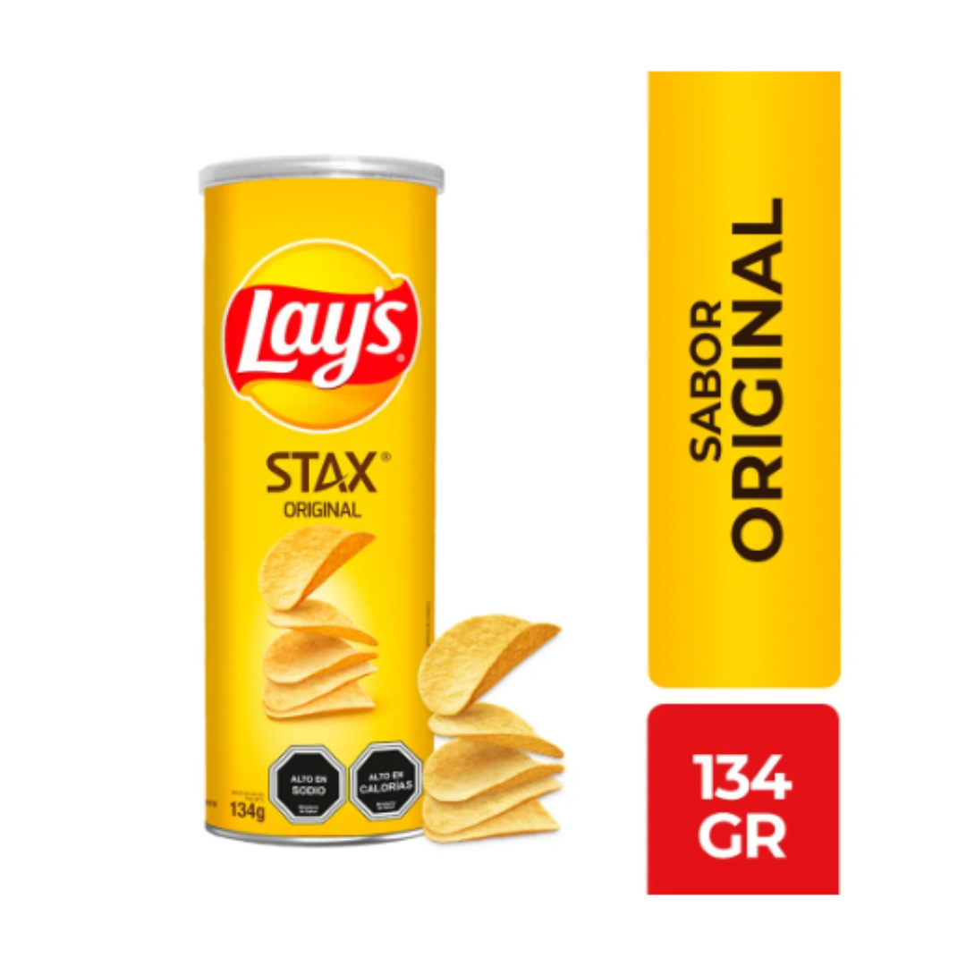 Papas Fritas Lay's Stax Lata 134 G