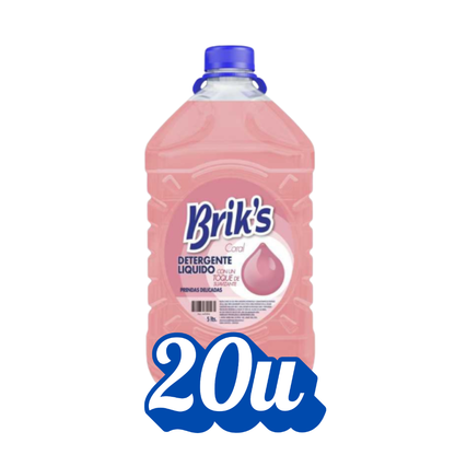 Detergente Líquido Brik's 5L Bidón | Desde $3.290 c/u | Todos los Aromas