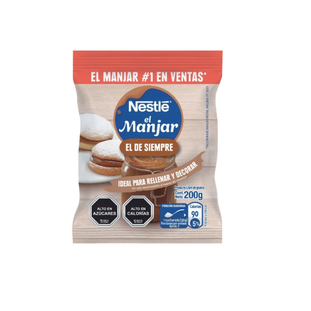 *Manjar Nestle Bolsa 200g | Desde $1.190 c/u*