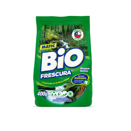 Detergente en Polvo Matic 400g Bio Frescura $790 c/u