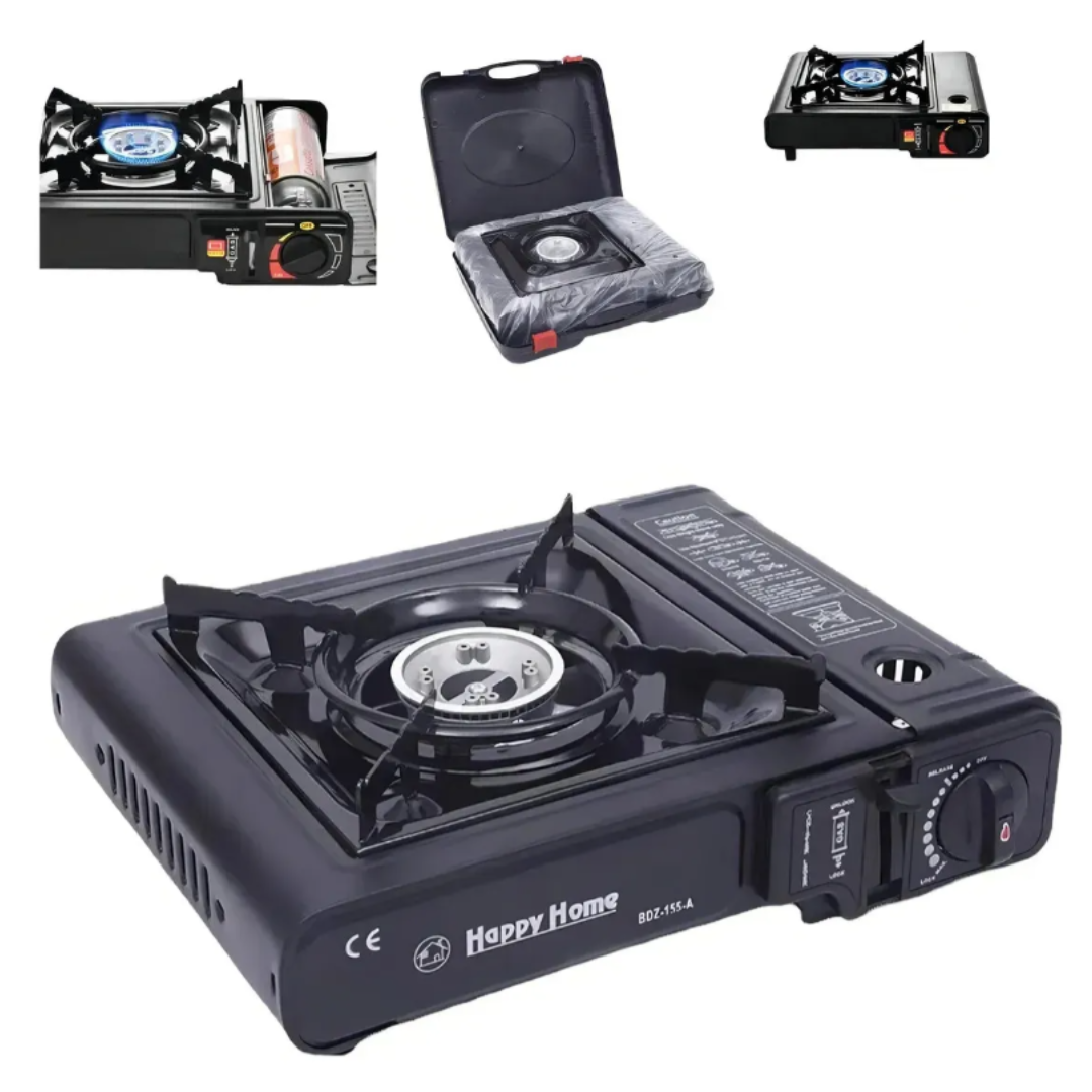 Cocinilla A Gas Regulador Camping Cocina Portátil Con Maleta