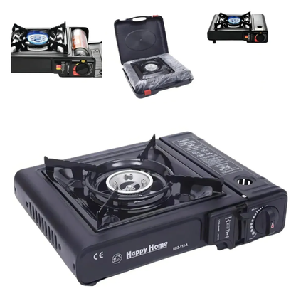Cocinilla A Gas Regulador Camping Cocina Portátil Con Maleta